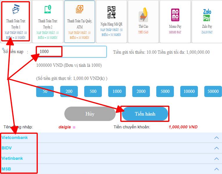 Cách nạp tiền Jun88 Và rút tiền nhanh